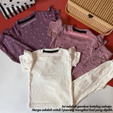 Bellina bootcut set for baby girls, Pleated Velvety Dust design