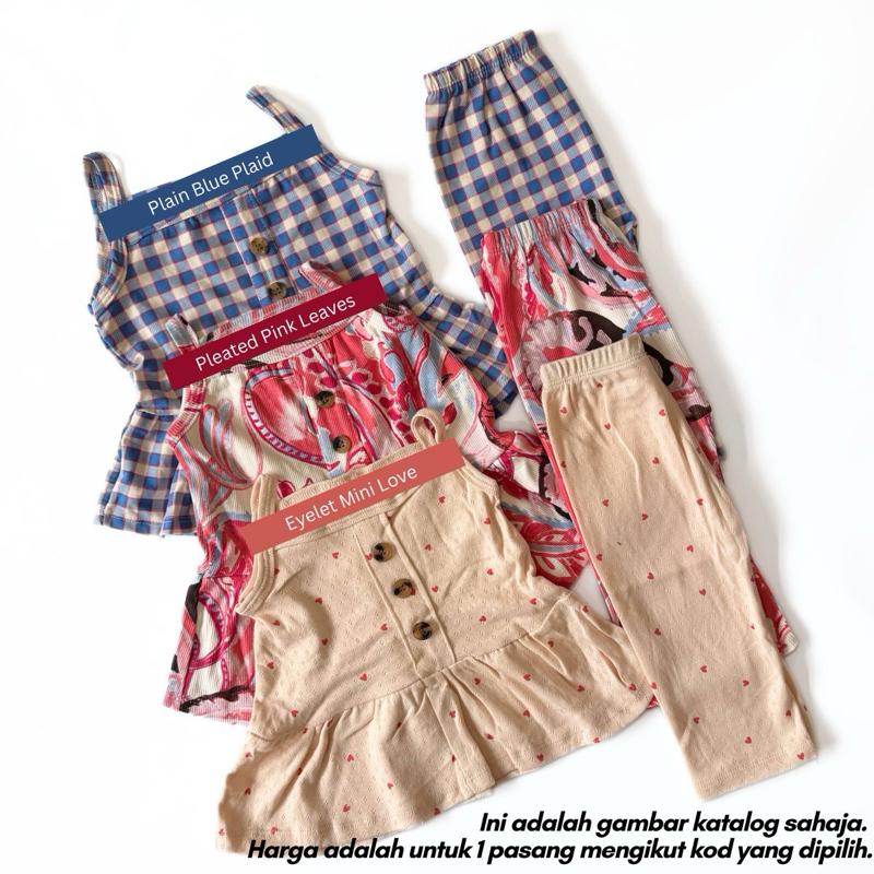 [9/12M-3/4Y] SINGLET SET BABYGIRL - (AFRIDA)