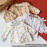 Baby sleepsuit with socks and headband, Cotton Dino design