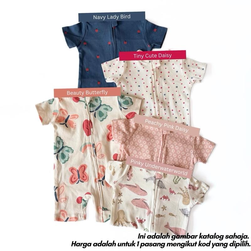 Mapas 100% cotton baby jumper 0-3M, Navy Lady Bird design