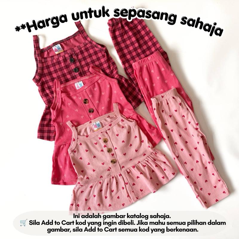 [9/12M-3/4Y] SINGLET SET BABYGIRL - (AFRIDA)