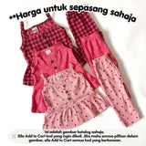 [9/12M-3/4Y] SINGLET SET BABYGIRL - (AFRIDA)