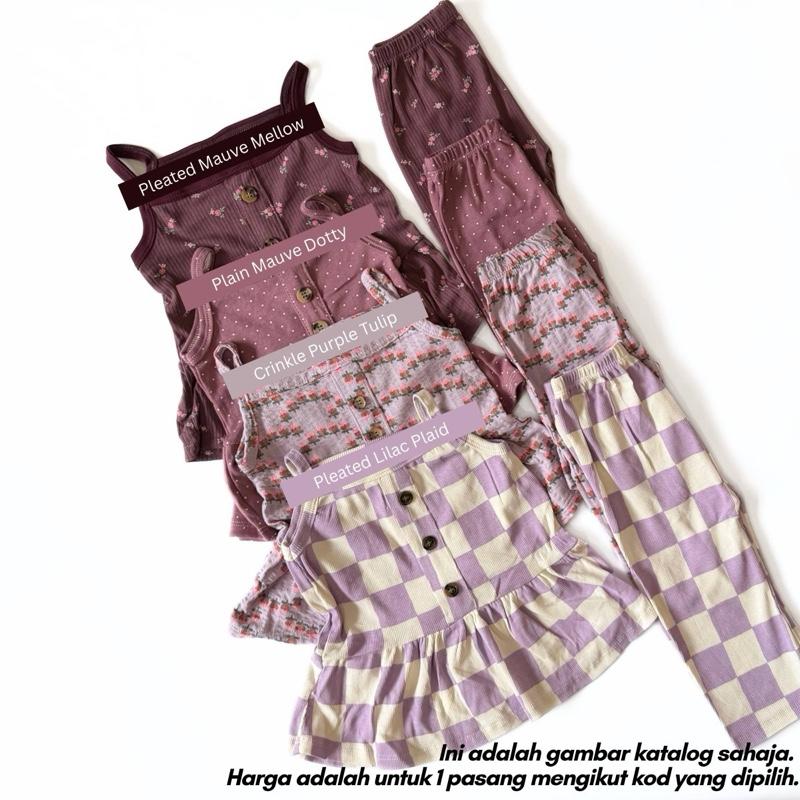 [9/12M-3/4Y] SINGLET SET BABYGIRL - (AFRIDA)