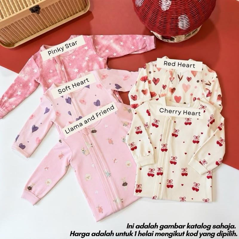 Tencel baby sleepsuit 6M, Llama and Friend design