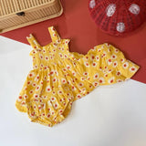 Baby girl sleeveless 3-in-1 cotton dress set, Tiny Dreamers Malaysia