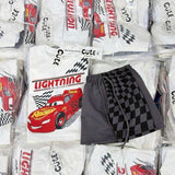 Lightning Black cotton playset for kids, baju jalan budak, Tiny Dreamers Malaysia