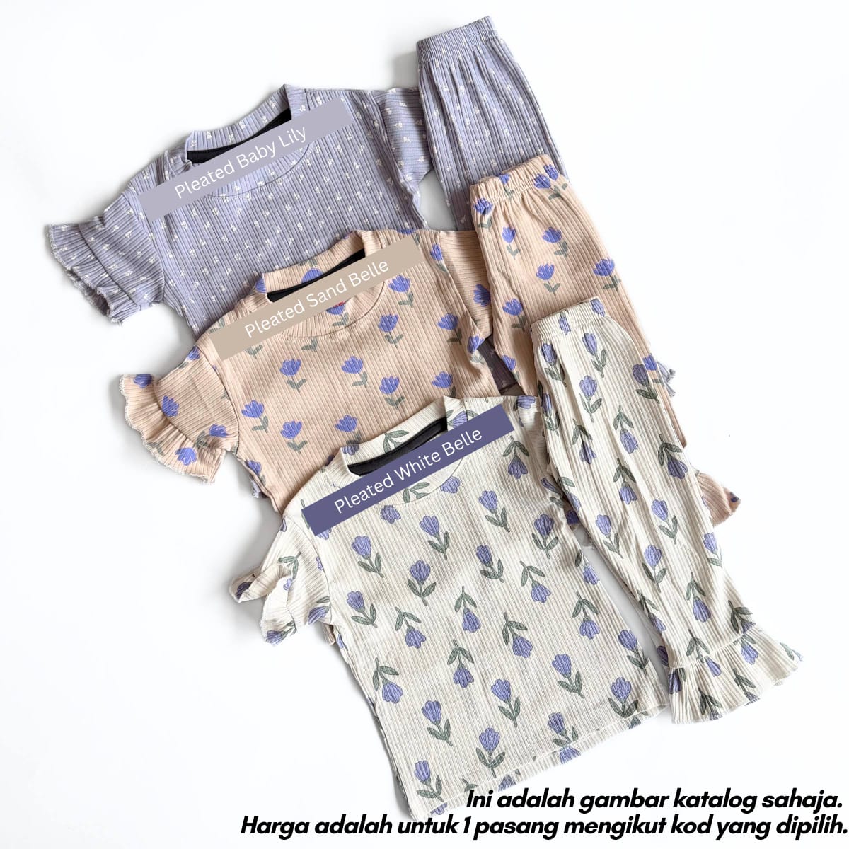 [8M-3Y] SUGAR DOLL SET BABYGIRL - BAJU JALAN/BAJU SIANG (1 PAIR ONLY) ALBUM 1