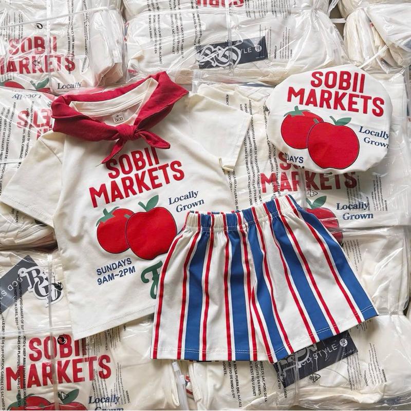 [1Y-7Y] Kids Playset Baju Jalan Cotton Sobii Market