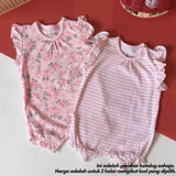 2-in-1 floral cotton baby jumper, Pink design