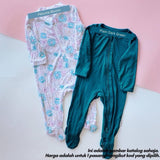 Bamboo baby sleepsuit with double zipper, Tiny Dreamers Malaysia