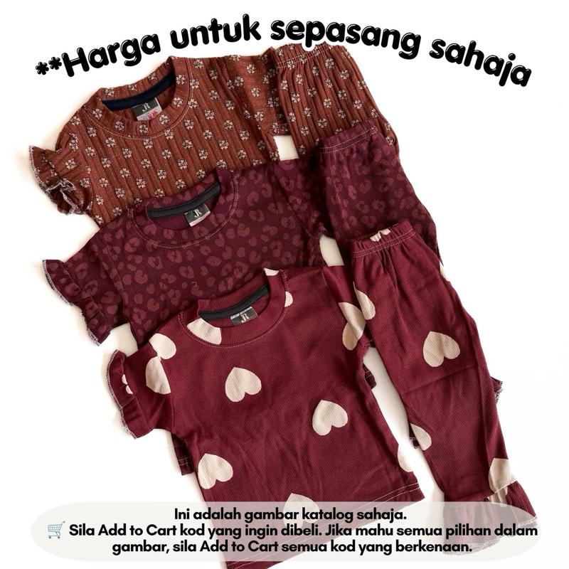 [8M-3Y] SUGAR DOLL SET BABYGIRL - BAJU JALAN/BAJU SIANG (1 PAIR ONLY) ALBUM 1