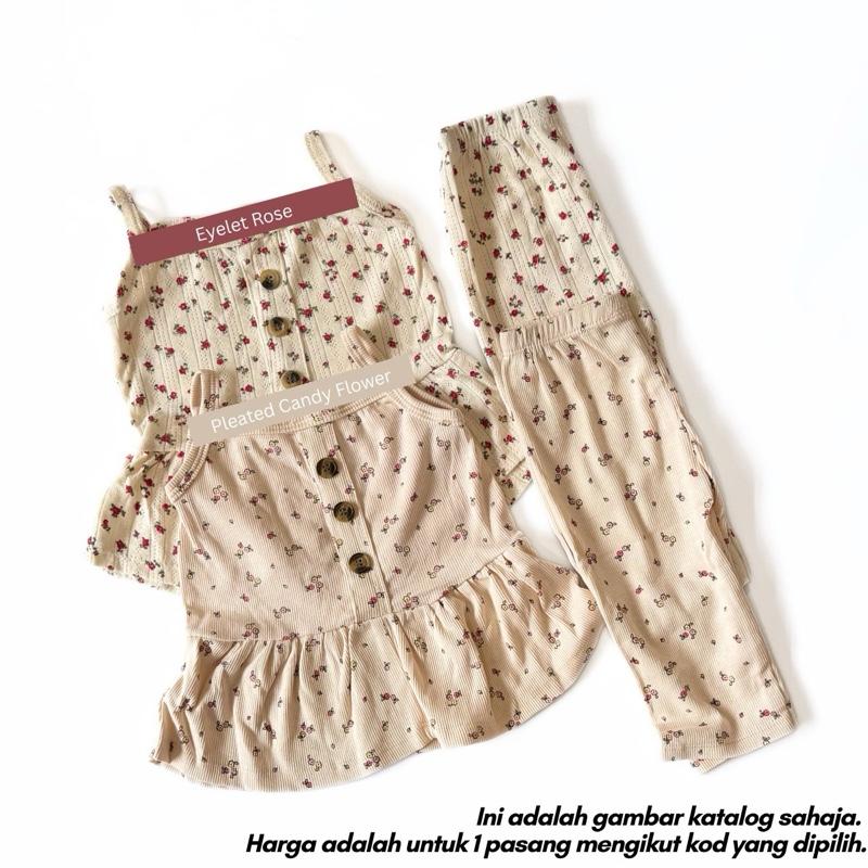[9/12M-3/4Y] SINGLET SET BABYGIRL - (AFRIDA)