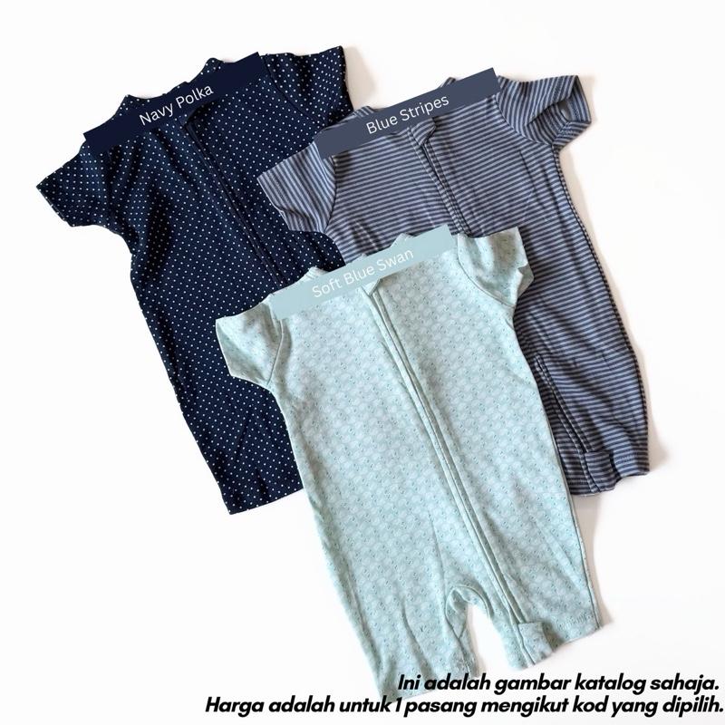 Mapas 100% cotton baby jumper 0-3M, Blue Stripes design