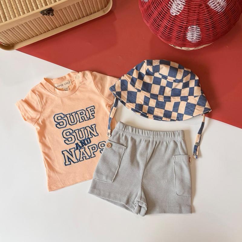 Baby boy 3-in-1 surf casual set, baju set baby lelaki