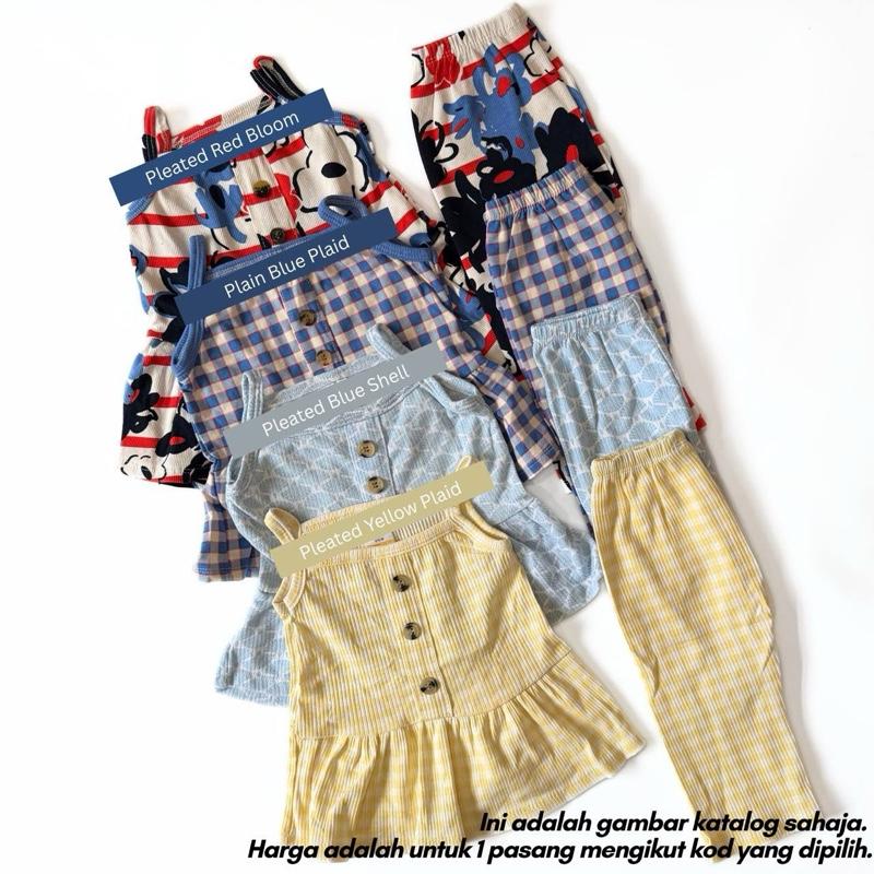 [9/12M-3/4Y] SINGLET SET BABYGIRL - (AFRIDA)