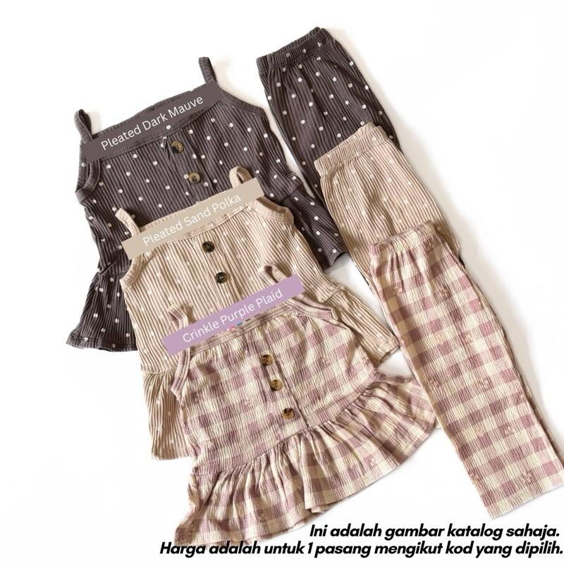 [9/12M-3/4Y] SINGLET SET BABYGIRL - (AFRIDA)
