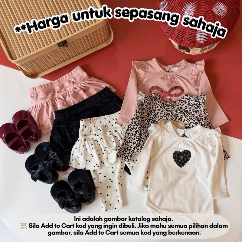 Baby girl 3-in-1 romper set with pants and shoes, romper baby perempuan