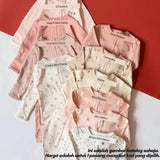 Mapas cotton footless baby jumpsuit 6-9M, Peach Mini Daisy design