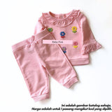Baby girl long sleeve sweatshirt set