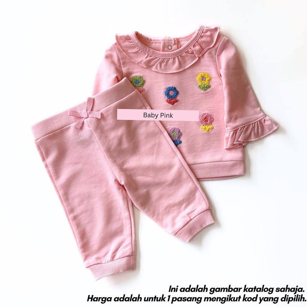 Baby girl long sleeve sweatshirt set