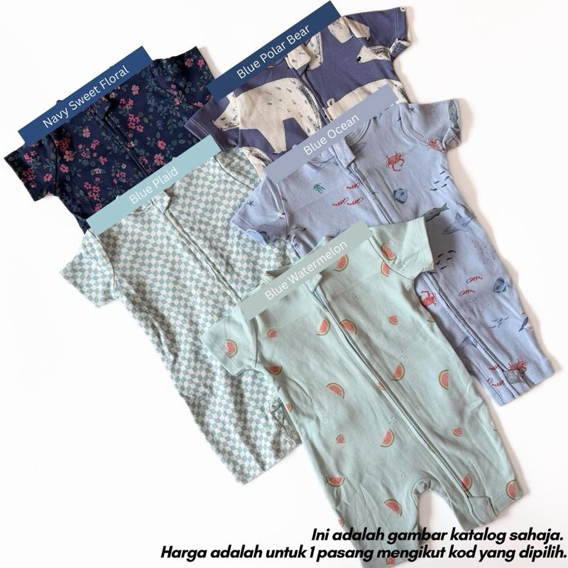 Mapas 100% cotton baby jumper 0-3M, Blue Ocean design