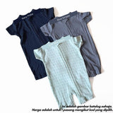Mapas 100% cotton baby jumper 0-3M, Navy Polka design