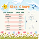 Bamboo baby sleepsuit with double zipper, Tiny Dreamers Malaysia