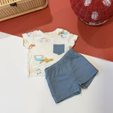 Baby boy cotton casual set, Tiny Dreamers Malaysia