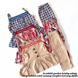 [9/12M-3/4Y] SINGLET SET BABYGIRL - (AFRIDA)