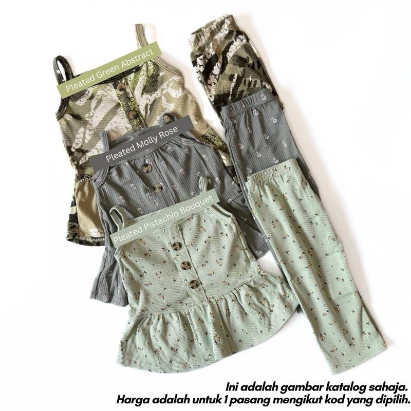 [9/12M-3/4Y] SINGLET SET BABYGIRL - (AFRIDA)