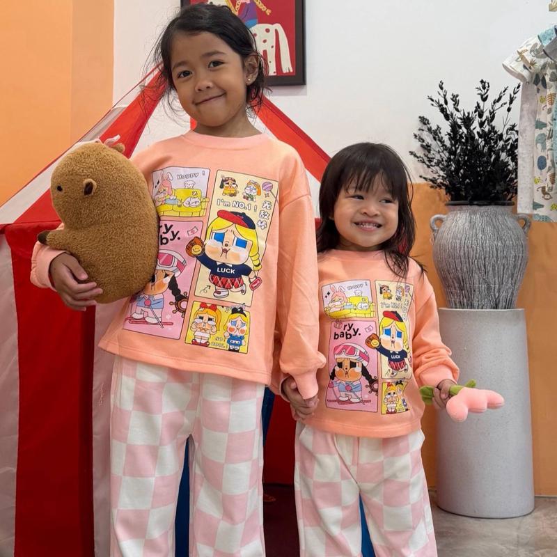 [2Y-11Y] KIDS SWEATSHIRT SET CRY BABY