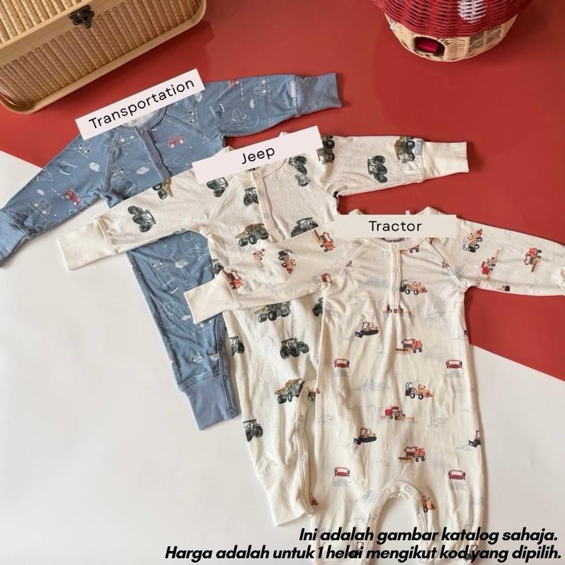 Tencel baby jumpsuit 9M, Transportation design