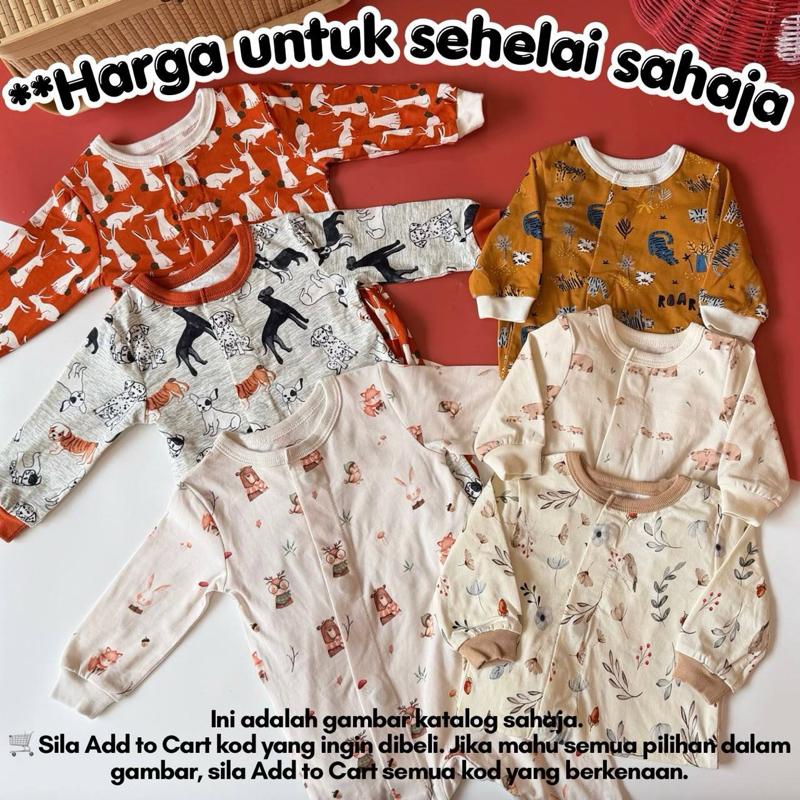 Magnetic baby sleepsuit 0-3 months, baju tidur baby