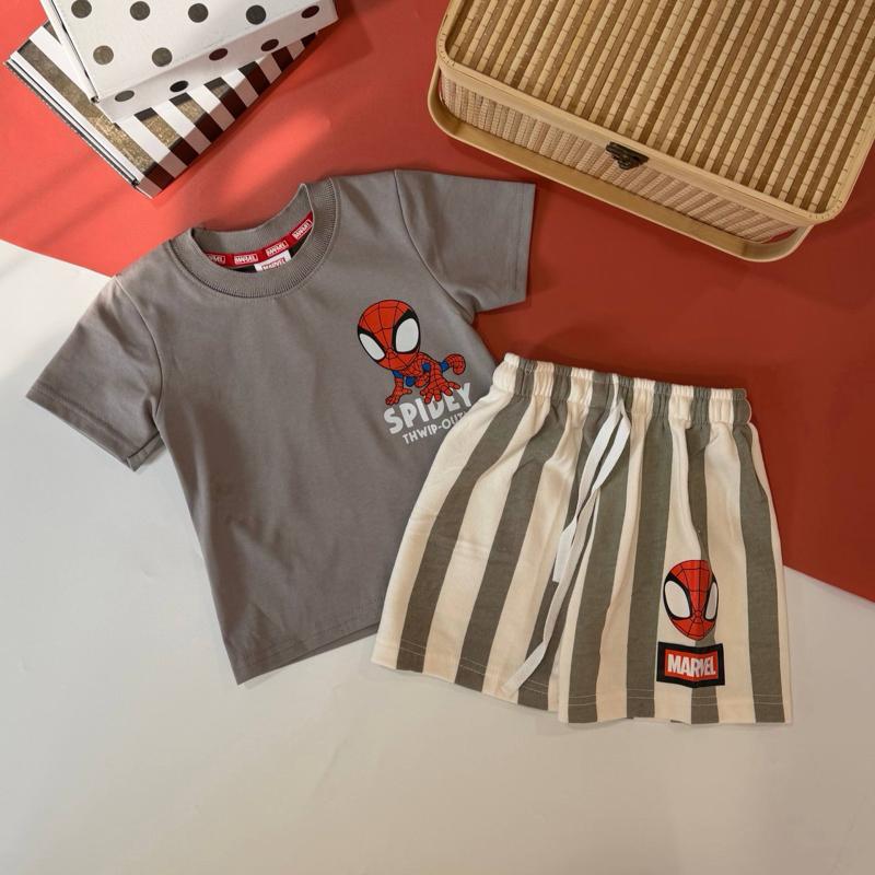 [1Y-7Y] Kids Playset Spiderman Baju Jalan Cotton
