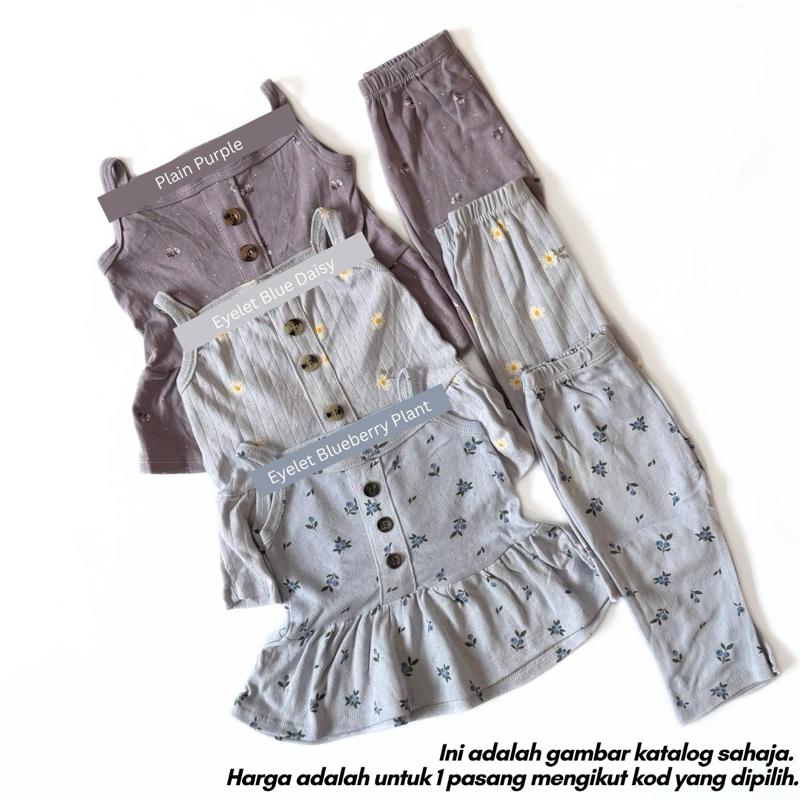 [9/12M-3/4Y] SINGLET SET BABYGIRL - (AFRIDA)