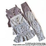 [9/12M-3/4Y] SINGLET SET BABYGIRL - (AFRIDA)