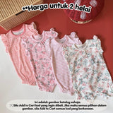 2-in-1 floral 100% cotton baby jumper, jumper baby perempuan