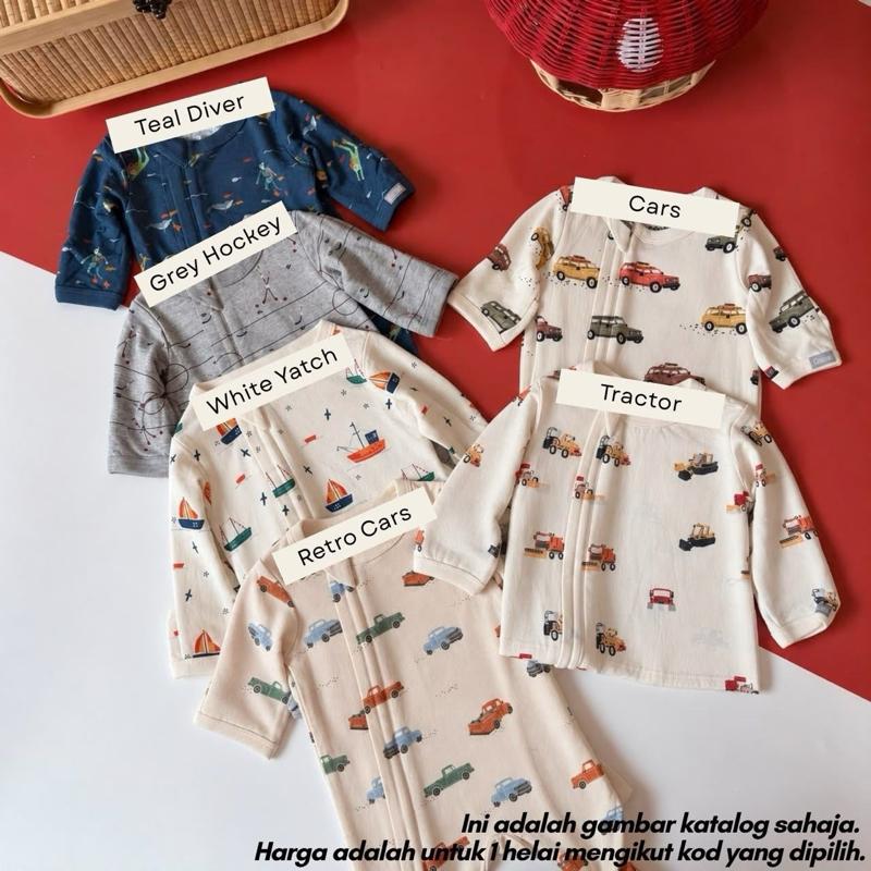 Tencel newborn baby sleepsuit, baju tidur baby newborn