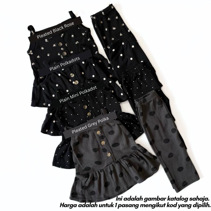 [9/12M-3/4Y] SINGLET SET BABYGIRL - (AFRIDA)