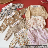 Magnetic baby sleepsuit 0-3M, Lilac Bird design