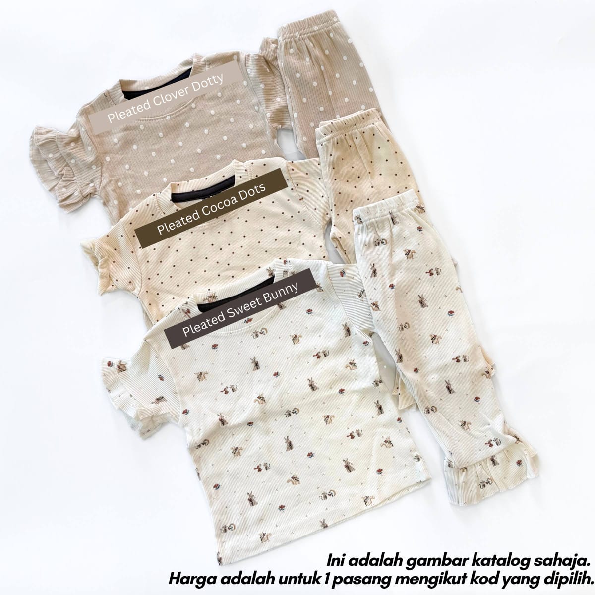 [8M-3Y] SUGAR DOLL SET BABYGIRL - BAJU JALAN/BAJU SIANG (1 PAIR ONLY) ALBUM 2