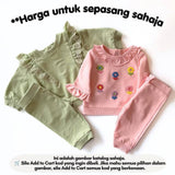 Baby girl long sleeve sweatshirt set