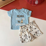 Baby boy cotton casual set, Tiny Dreamers Malaysia
