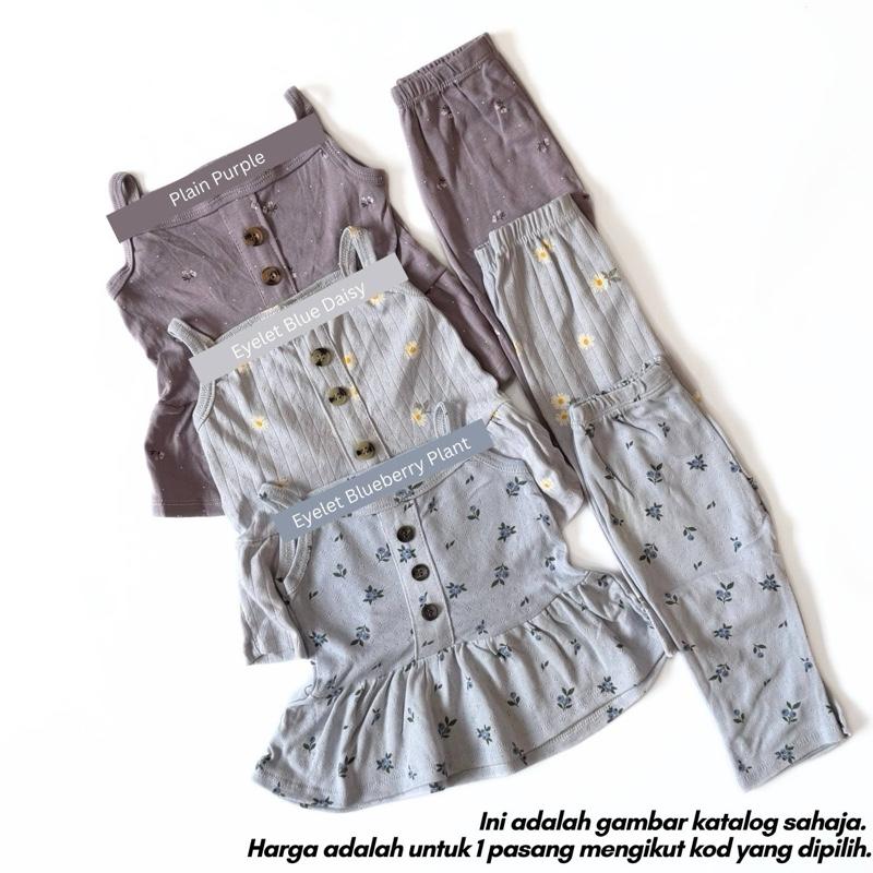 [9/12M-3/4Y] SINGLET SET BABYGIRL - (AFRIDA)