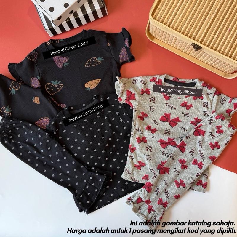 Sugar Doll set for baby girls, Pleated Cloud Dotty design