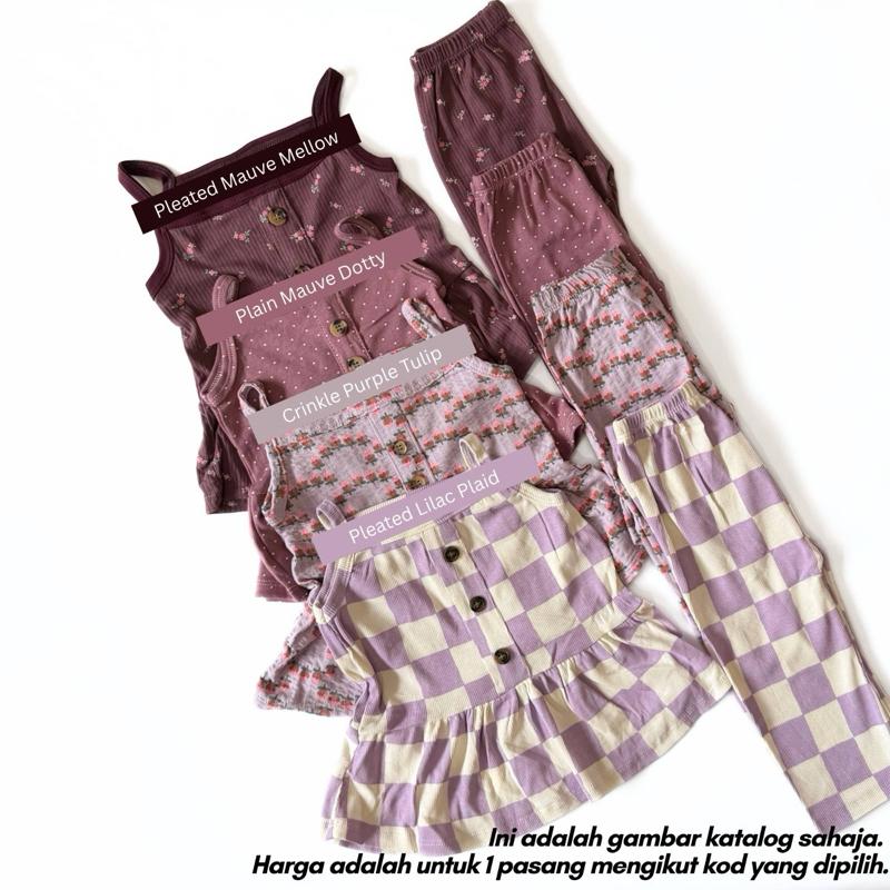 [9/12M-3/4Y] SINGLET SET BABYGIRL - (AFRIDA)