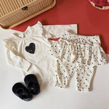 Baby girl 3-in-1 romper set with pants and shoes, Tiny Dreamers Malaysia